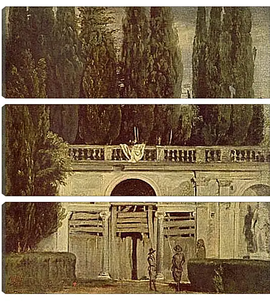 Модульная картина - Villa Medici, Grotto-Loggia Facade. Диего Веласкес Модульная картина - Villa Medici, Grotto-Loggia Facade. Диего Веласкес