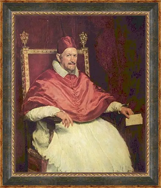 Картина в раме - Portrait of Pope Innocent X. Диего Веласкес Картина в раме - Portrait of Pope Innocent X. Диего Веласкес