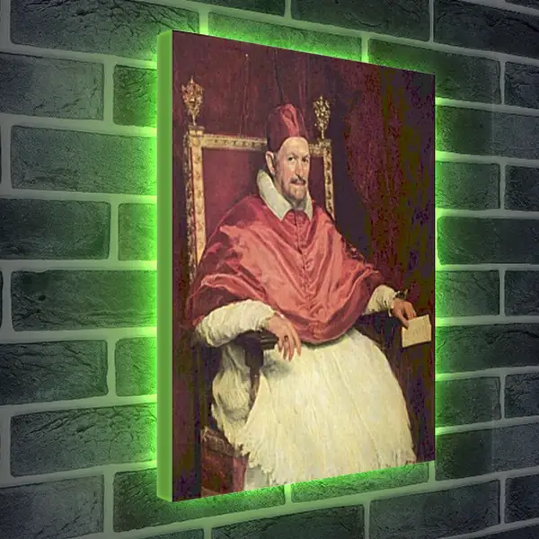 Лайтбокс световая панель - Portrait of Pope Innocent X. Диего Веласкес Лайтбокс световая панель - Portrait of Pope Innocent X. Диего Веласкес
