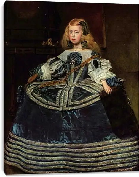 Постер на подрамнике - Infanta Margarita Teresa in a Blue Dress. Диего Веласкес Постер на подрамнике - Infanta Margarita Teresa in a Blue Dress. Диего Веласкес