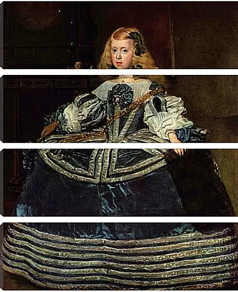 Модульная картина - Infanta Margarita Teresa in a Blue Dress. Диего Веласкес Модульная картина - Infanta Margarita Teresa in a Blue Dress. Диего Веласкес