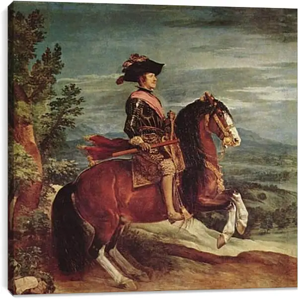 Постер на подрамнике - Felipe IV a caballo. Диего Веласкес Постер на подрамнике - Felipe IV a caballo. Диего Веласкес
