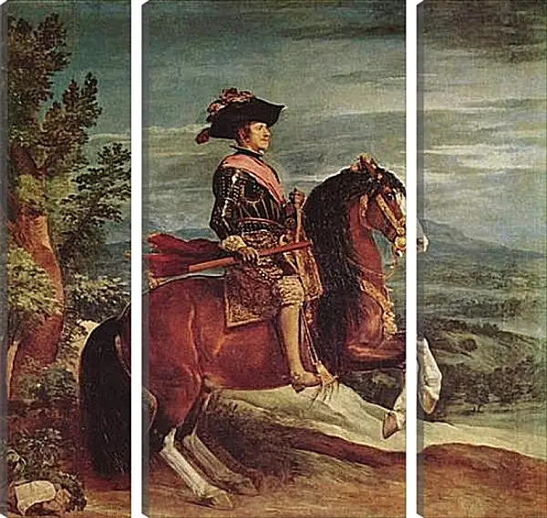 Модульная картина - Felipe IV a caballo. Диего Веласкес Модульная картина - Felipe IV a caballo. Диего Веласкес