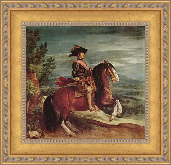 Картина в раме - Felipe IV a caballo. Диего Веласкес Картина в раме - Felipe IV a caballo. Диего Веласкес