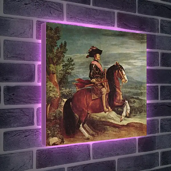 Лайтбокс световая панель - Felipe IV a caballo. Диего Веласкес Лайтбокс световая панель - Felipe IV a caballo. Диего Веласкес