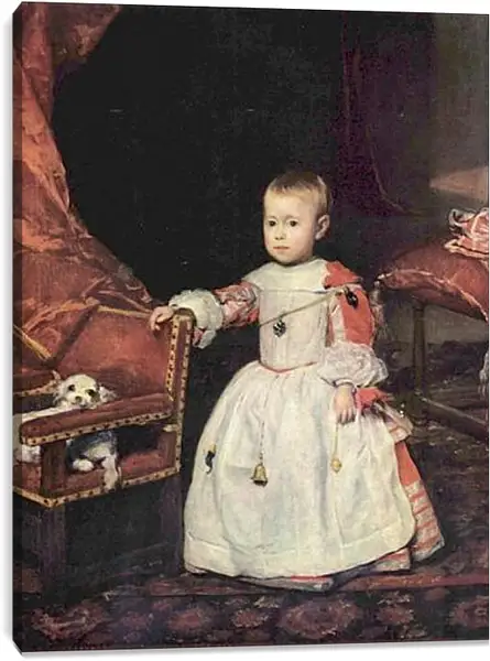 Постер на подрамнике - El principe Felipe Prospero. Диего Веласкес Постер на подрамнике - El principe Felipe Prospero. Диего Веласкес