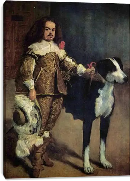 Постер на подрамнике - Court Dwarf Don Antonio el Ingles. Диего Веласкес Постер на подрамнике - Court Dwarf Don Antonio el Ingles. Диего Веласкес