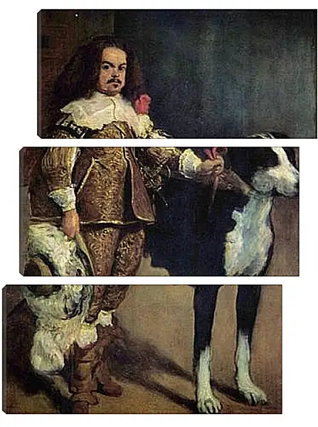 Модульная картина - Court Dwarf Don Antonio el Ingles. Диего Веласкес Модульная картина - Court Dwarf Don Antonio el Ingles. Диего Веласкес
