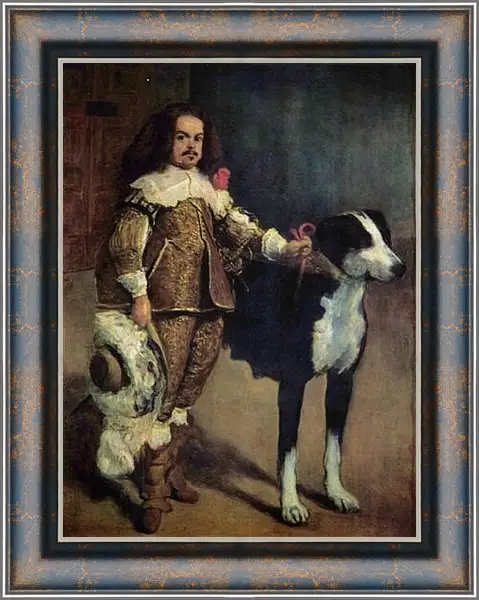 Картина в раме - Court Dwarf Don Antonio el Ingles. Диего Веласкес Картина в раме - Court Dwarf Don Antonio el Ingles. Диего Веласкес