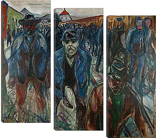 Модульная картина - Workers on their Way Home. Эдвард Мун Модульная картина - Workers on their Way Home. Эдвард Мун