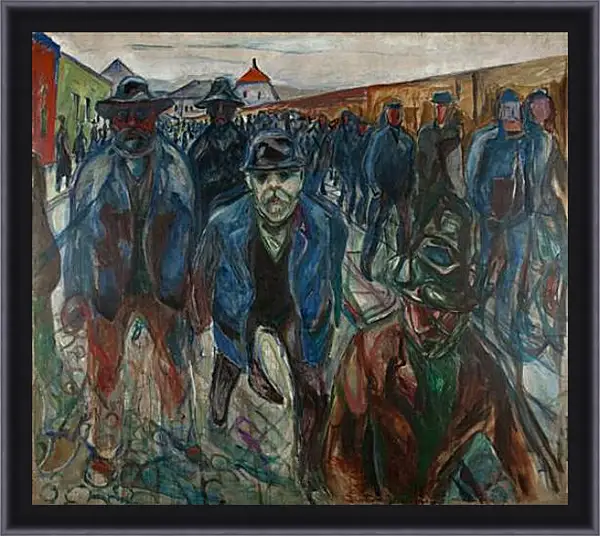 Картина в раме - Workers on their Way Home. Эдвард Мун Картина в раме - Workers on their Way Home. Эдвард Мун
