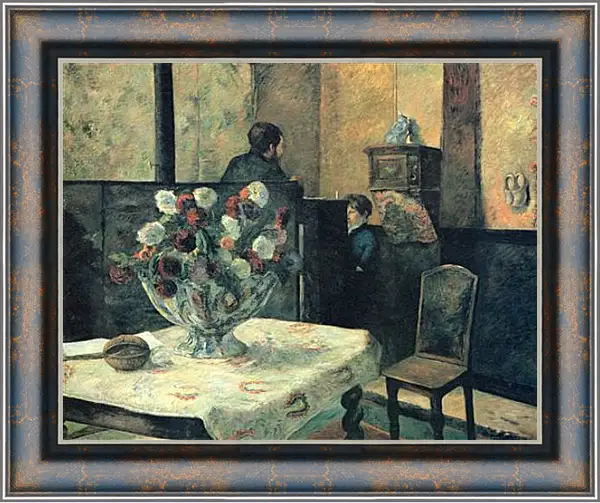 Картина в раме - Painting of an interior at rue Carcel (Carcel Street), Paris. Поль Гоген Картина в раме - Painting of an interior at rue Carcel (Carcel Street), Paris. Поль Гоген