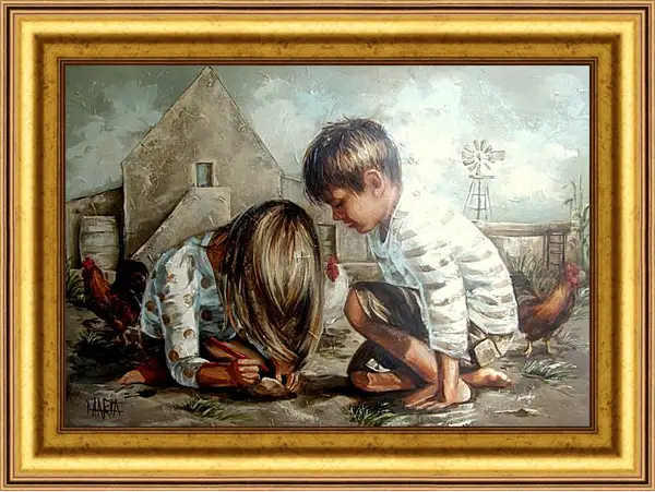 Картина в раме - Дети Картина в раме - Дети