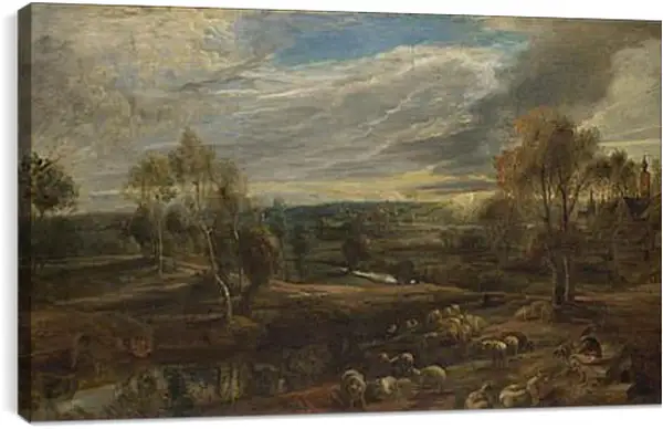 Постер на подрамнике - A Landscape with a Shepherd and his Flock. Питер Пауль Рубенс Постер на подрамнике - A Landscape with a Shepherd and his Flock. Питер Пауль Рубенс