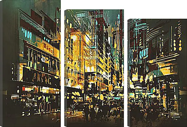 Модульная картина - ART город Модульная картина - ART город