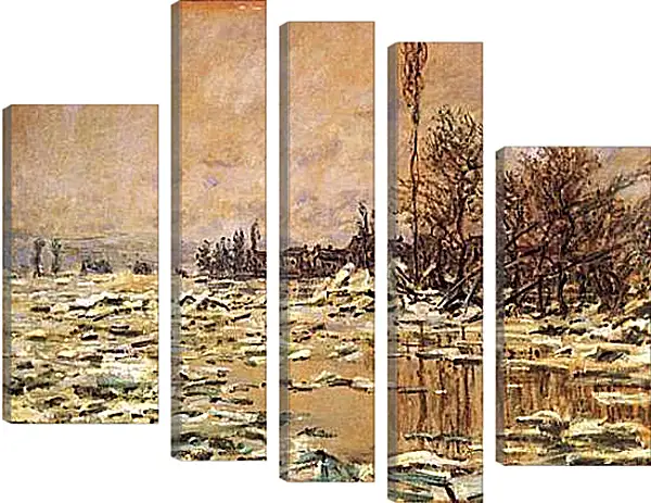 Модульная картина - The Ice Impact. Клод Моне Модульная картина - The Ice Impact. Клод Моне
