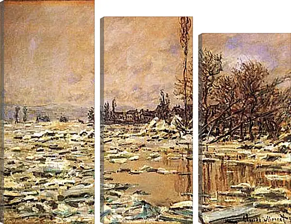 Модульная картина - The Ice Impact Модульная картина - The Ice Impact