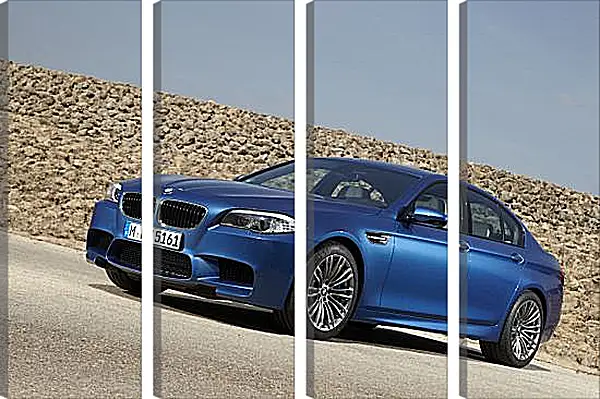 Модульная картина - Синяя BMW M5 Модульная картина - Синяя BMW M5