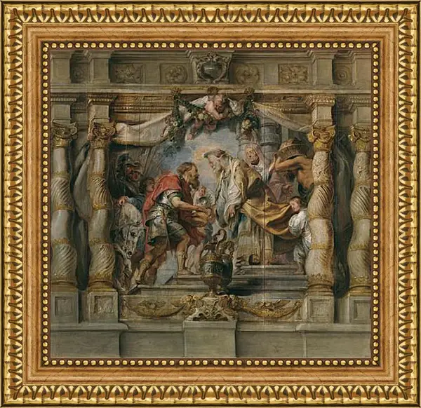 Картина в раме - Abraham ofrece el diezmo a Melquisedec. Питер Пауль Рубенс Картина в раме - Abraham ofrece el diezmo a Melquisedec. Питер Пауль Рубенс