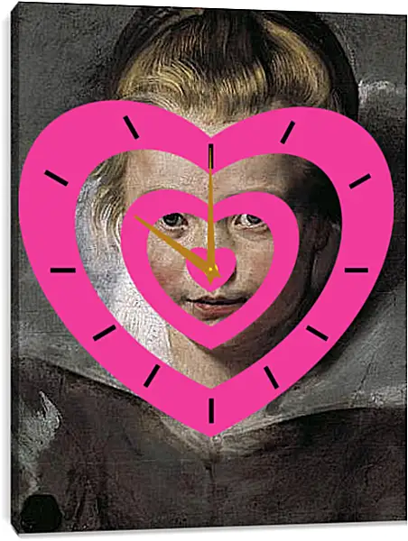 Часы картина - Portrait of Clara Serena Rubens. Питер Пауль Рубенс Часы картина - Portrait of Clara Serena Rubens. Питер Пауль Рубенс