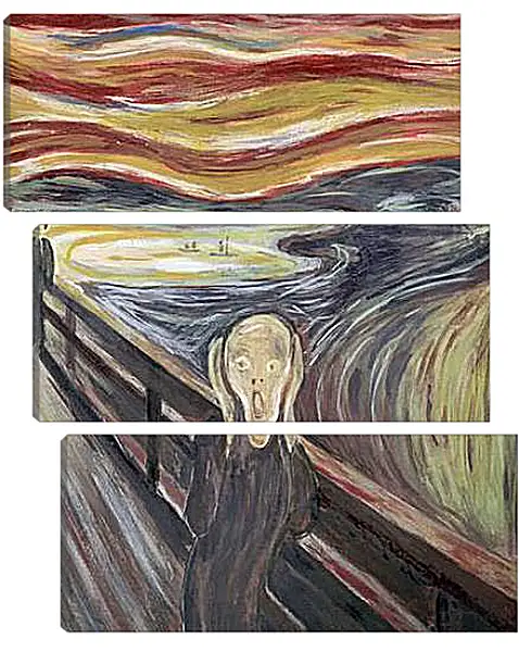 Модульная картина - the scream. Эдвард Мун Модульная картина - the scream. Эдвард Мун