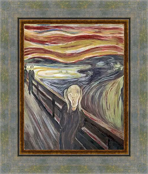 Картина в раме - the scream. Эдвард Мун Картина в раме - the scream. Эдвард Мун