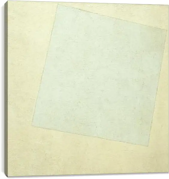 Постер на подрамнике - Suprematist Composition White on White Постер на подрамнике - Suprematist Composition White on White