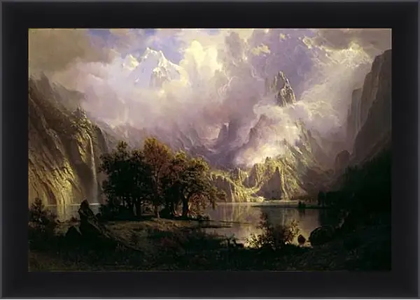 Картина в раме - Rocky Mountain Landscape. Альберт Бирштадт Картина в раме - Rocky Mountain Landscape. Альберт Бирштадт
