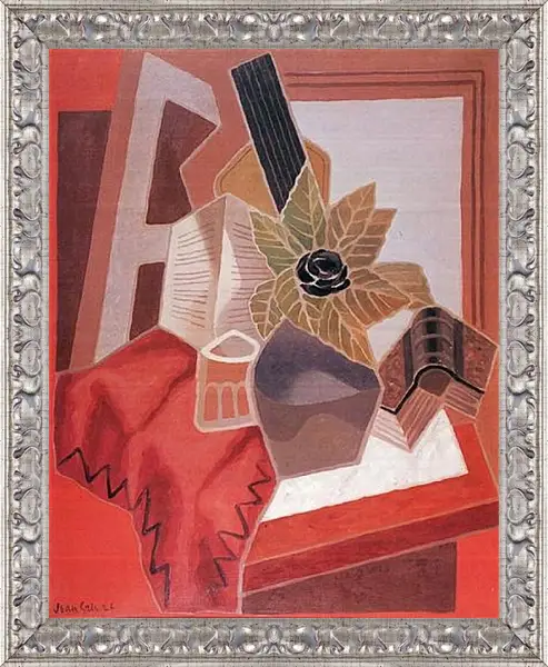 Картина в раме - Flower on a Table. Хуан Грис Картина в раме - Flower on a Table. Хуан Грис