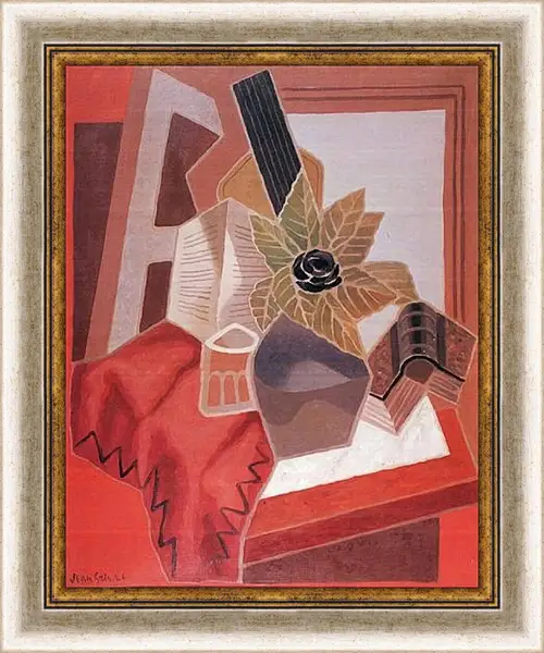 Картина в раме - Flower on a Table. Хуан Грис Картина в раме - Flower on a Table. Хуан Грис