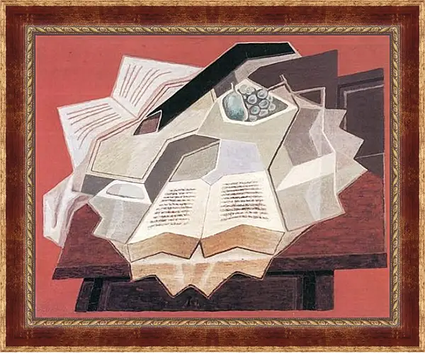 Картина в раме - The Open Book (detail) Хуан Грис Картина в раме - The Open Book (detail) Хуан Грис
