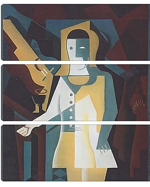 Модульная картина - Pierrot. Хуан Грис Модульная картина - Pierrot. Хуан Грис