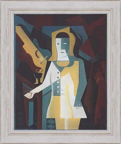 Картина в раме - Pierrot. Хуан Грис Картина в раме - Pierrot. Хуан Грис