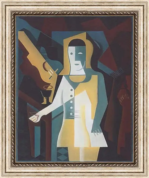 Картина в раме - Pierrot. Хуан Грис Картина в раме - Pierrot. Хуан Грис
