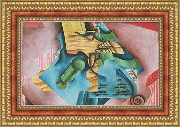 Картина в раме - Violine and glass. Хуан Грис Картина в раме - Violine and glass. Хуан Грис