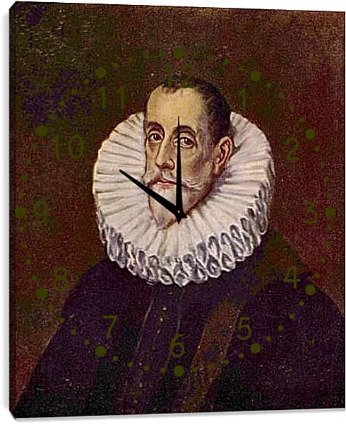 Часы картина - Portrat des Don Rodrigo Vasquez. Эль Греко Часы картина - Portrat des Don Rodrigo Vasquez. Эль Греко
