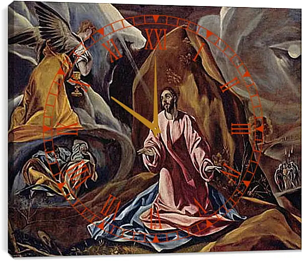 Часы картина - The Agony in the Garden. Эль Греко Часы картина - The Agony in the Garden. Эль Греко