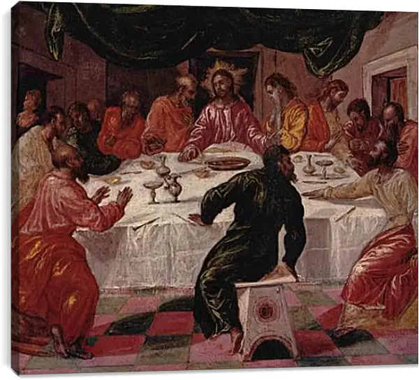 Постер на подрамнике - The Last Supper. Эль Греко Постер на подрамнике - The Last Supper. Эль Греко