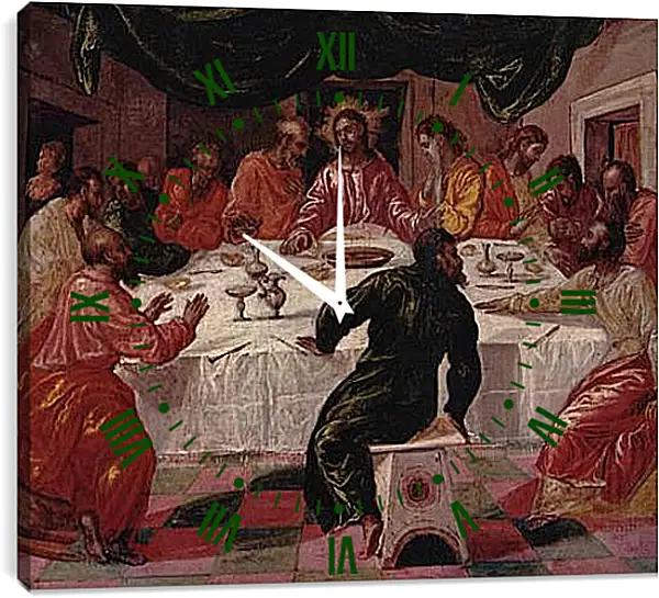 Часы картина - The Last Supper. Эль Греко Часы картина - The Last Supper. Эль Греко