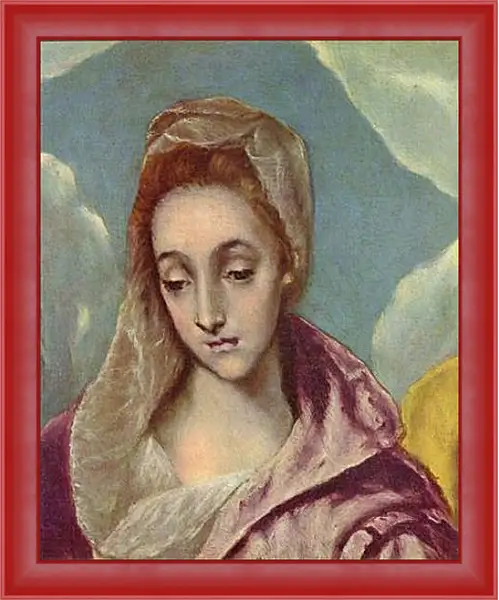 Картина в раме - Heilige Familie mit der Hl. Anna (Detail). Эль Греко Картина в раме - Heilige Familie mit der Hl. Anna (Detail). Эль Греко