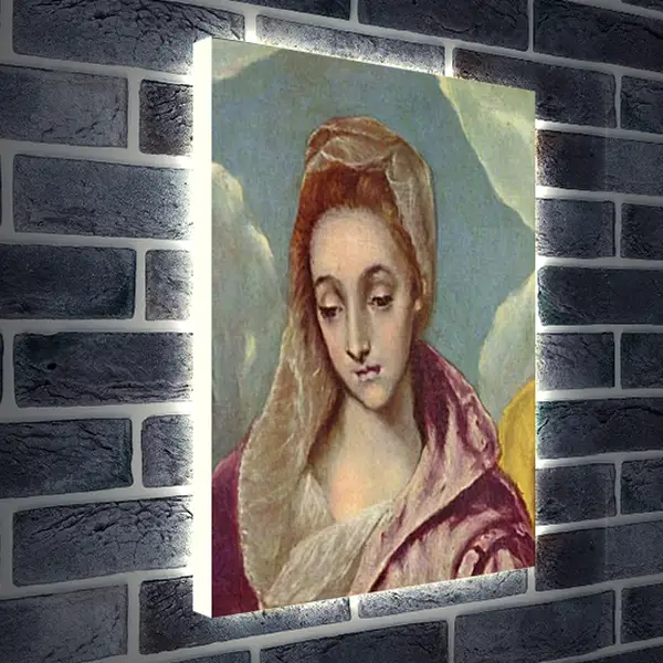 Лайтбокс световая панель - Heilige Familie mit der Hl. Anna (Detail). Эль Греко Лайтбокс световая панель - Heilige Familie mit der Hl. Anna (Detail). Эль Греко