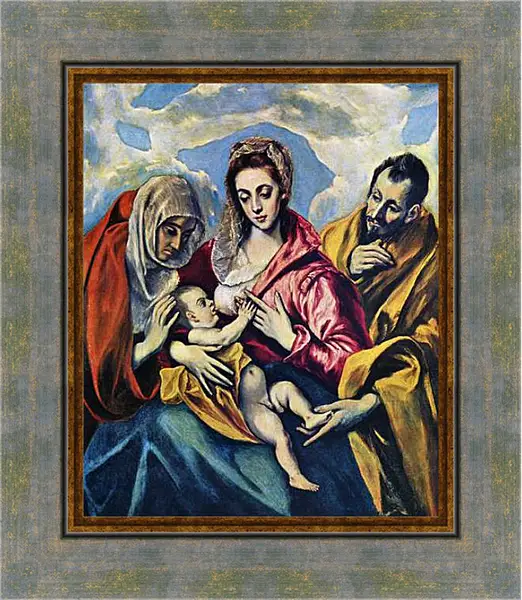 Картина в раме - Hl. Familie. Эль Греко Картина в раме - Hl. Familie. Эль Греко