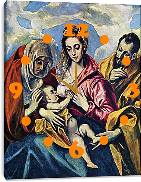 Часы картина - Hl. Familie. Эль Греко Часы картина - Hl. Familie. Эль Греко