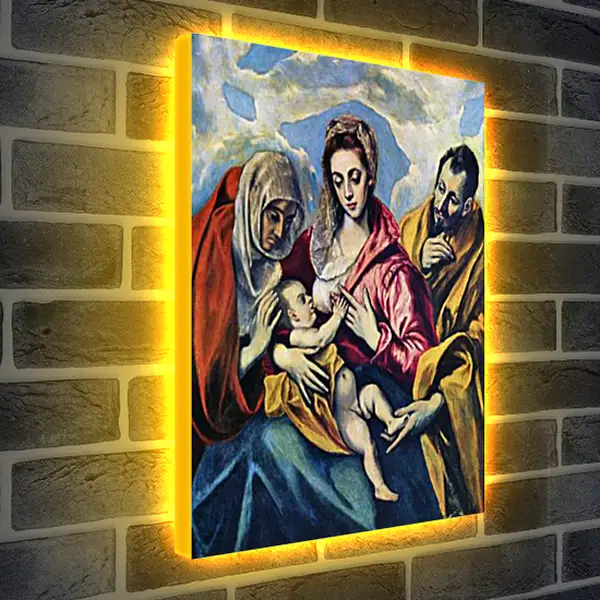 Лайтбокс световая панель - Hl. Familie. Эль Греко Лайтбокс световая панель - Hl. Familie. Эль Греко