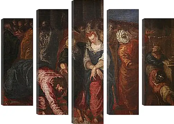 Модульная картина - Christ and the Adulterous Woman. Эль Греко Модульная картина - Christ and the Adulterous Woman. Эль Греко