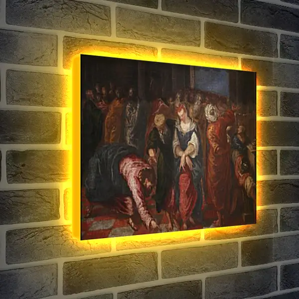 Лайтбокс световая панель - Christ and the Adulterous Woman. Эль Греко Лайтбокс световая панель - Christ and the Adulterous Woman. Эль Греко