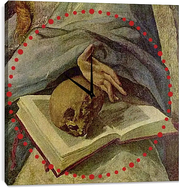 Часы картина - Bubende Maria Magdalena (Detail). Эль Греко Часы картина - Bubende Maria Magdalena (Detail). Эль Греко