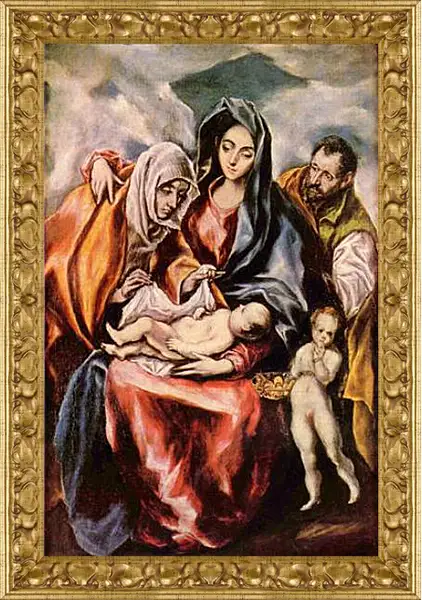 Картина в раме - Hl. Familie. Эль Греко Картина в раме - Hl. Familie. Эль Греко