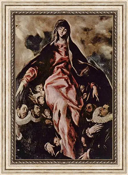 Картина в раме - Schutzmantelmadonna. Эль Греко Картина в раме - Schutzmantelmadonna. Эль Греко