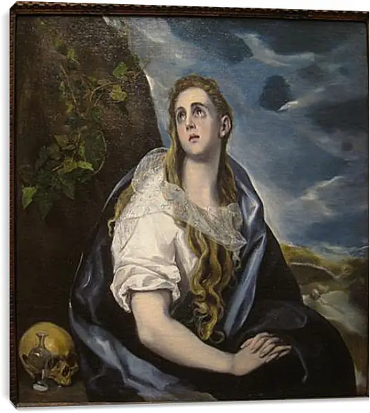 Постер на подрамнике - The Repentant Magdalen. Эль Греко Постер на подрамнике - The Repentant Magdalen. Эль Греко